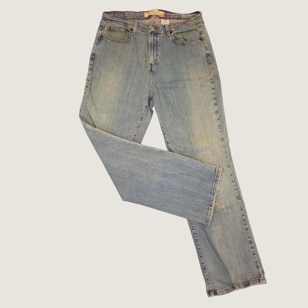 Vintage Levis 550 Relaxed Bootcut Jeans Light Wash Blue Denim 18M 19182-0002 VTG